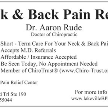 Logo Lakeville Back Pain Relief Center