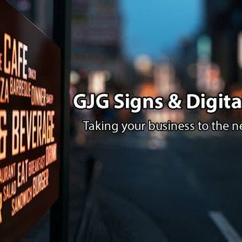 Logo GJG Signs & Digital Signs